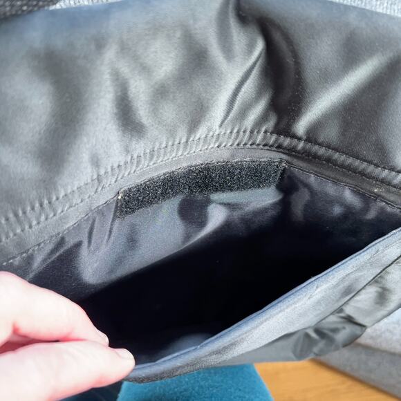 Kate Spade Black Nylon Messenger Bag Large Crossbody Laptop Work Travel Tote - Picture 7 of 14